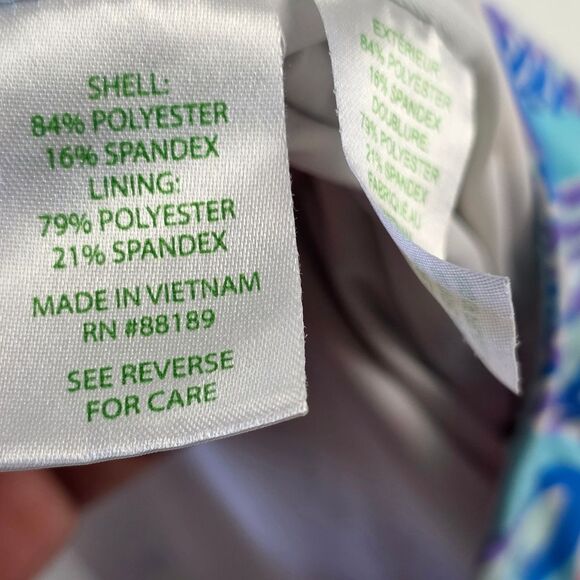 Lilly Pullitzer Lisa One-Piece Swimsuit Girls Sz 8 Pink Blue Beach Swim Wear - Picture 7 of 8
